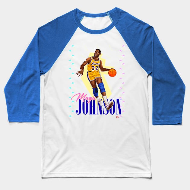 Earvin "Magic" Johnson Jr. #32 Baseball T-Shirt by Vallegrito